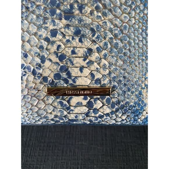 Brahmin Leather Handbag Large Duxbury Satchel - Joyful Oceangrove BRAND NEW - Picture 5 of 13